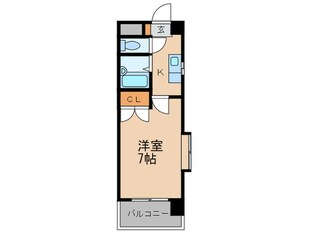 赤間田園ビルの物件間取画像